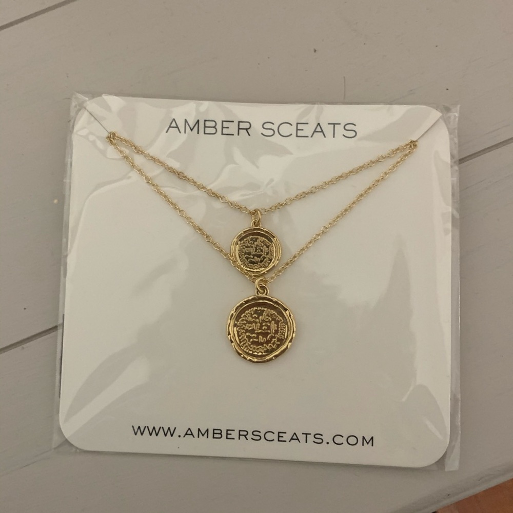 Amber Sceats double coin necklace